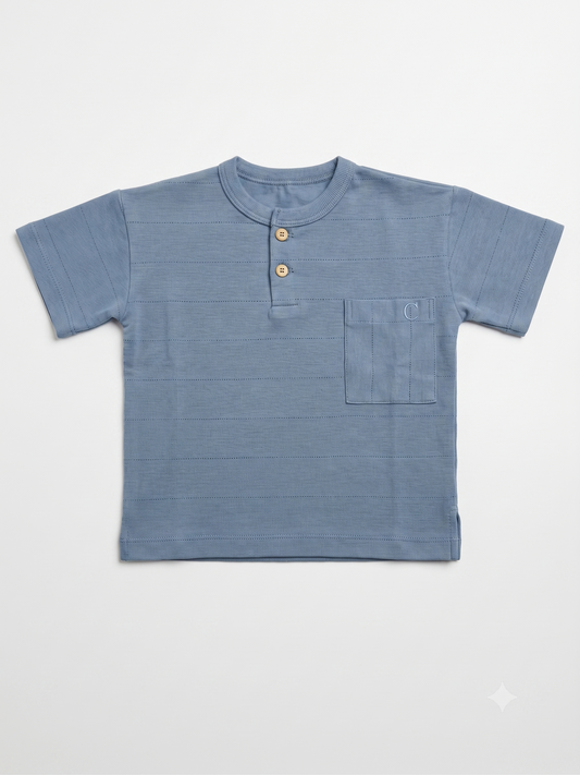 Remera Rafa Rayas Azul