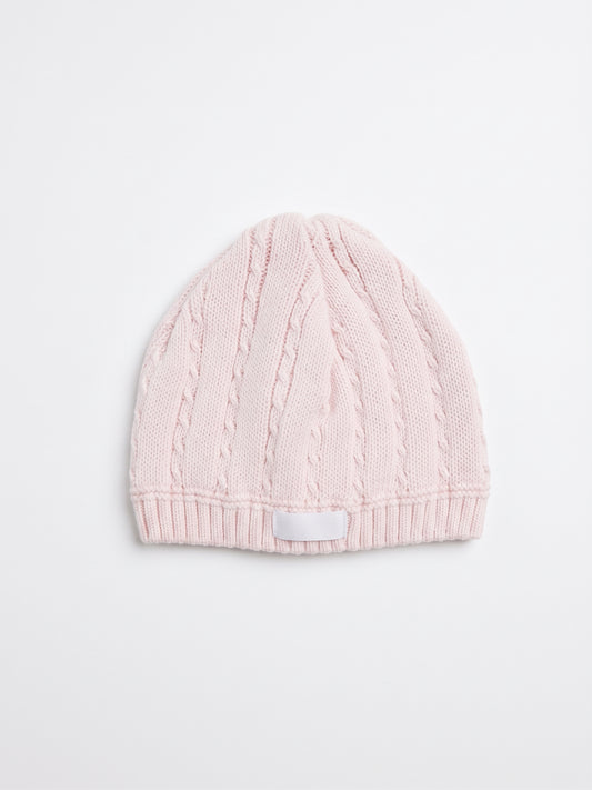 Gorro Trenza Finita Rosa