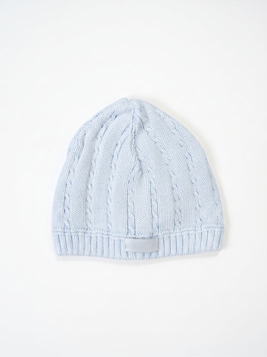 Gorro Trenza Finita Celeste