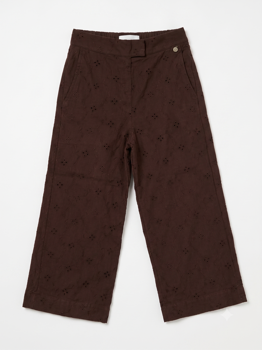 Pantalon Jurucha Broderie Chocolate