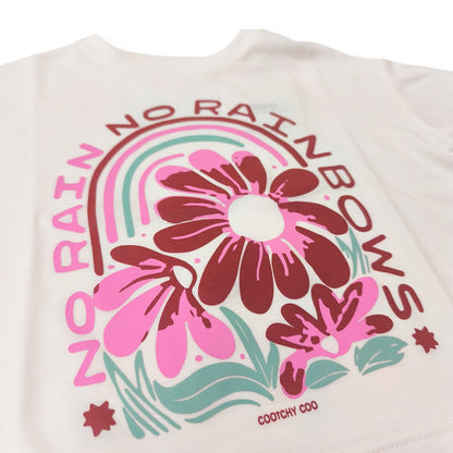 Remera Amazing Flores Natural Manga Corta