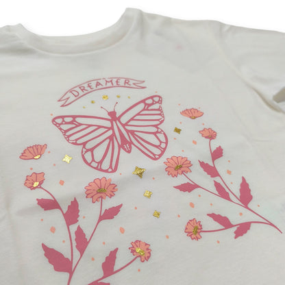 Remera Frutas Mariposa Natural Manga Larga