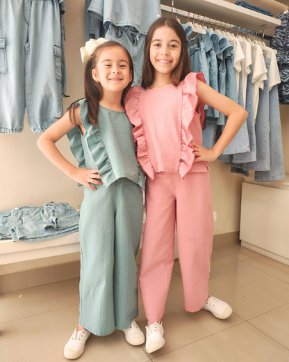 Pantalón Pau Anarruga Aqua