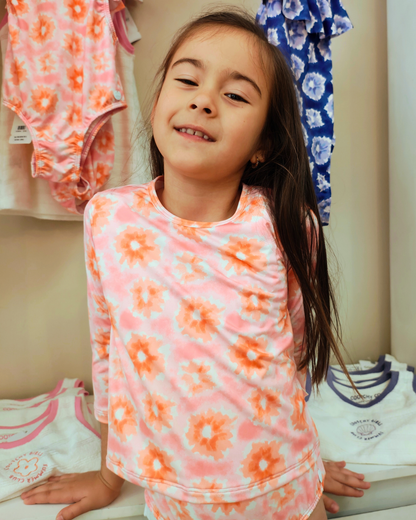 Remera De Playa Hortensia Rosa