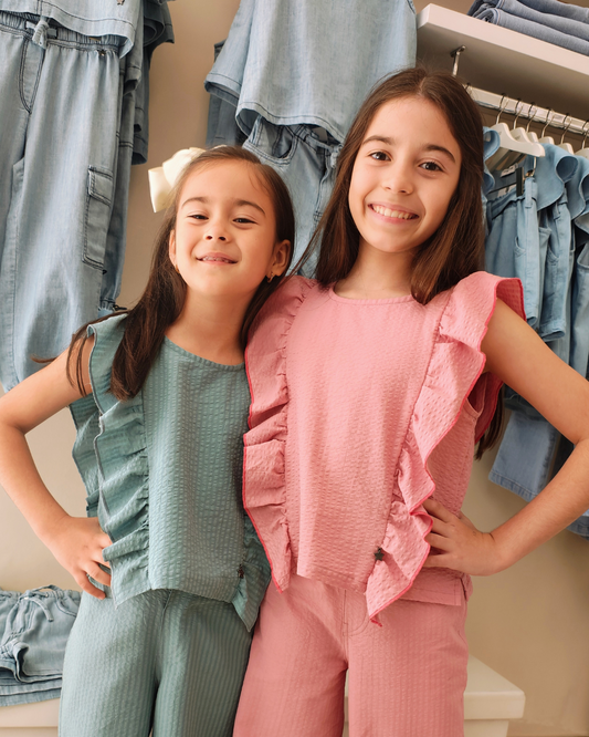 Blusa Bea Anarruga Rosa