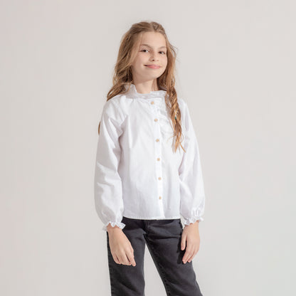 Camisa voladito blanca