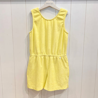 Mameluco towel moños amarillo