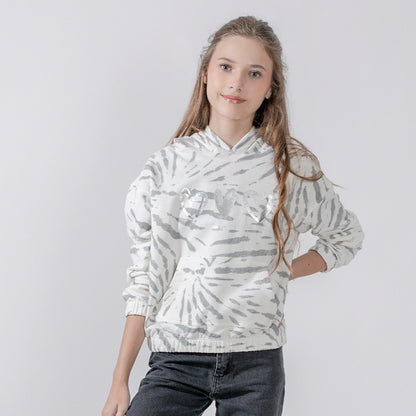 Buzo con capucha batik gris