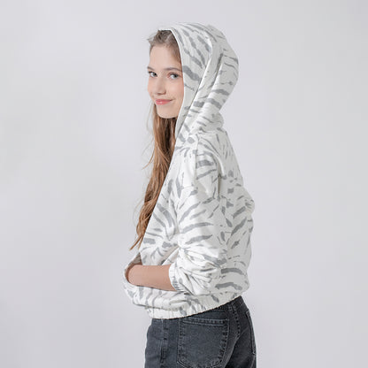Buzo con capucha batik gris