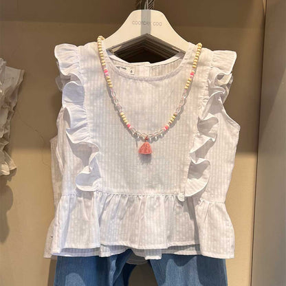 Blusa hilando rayas blanca