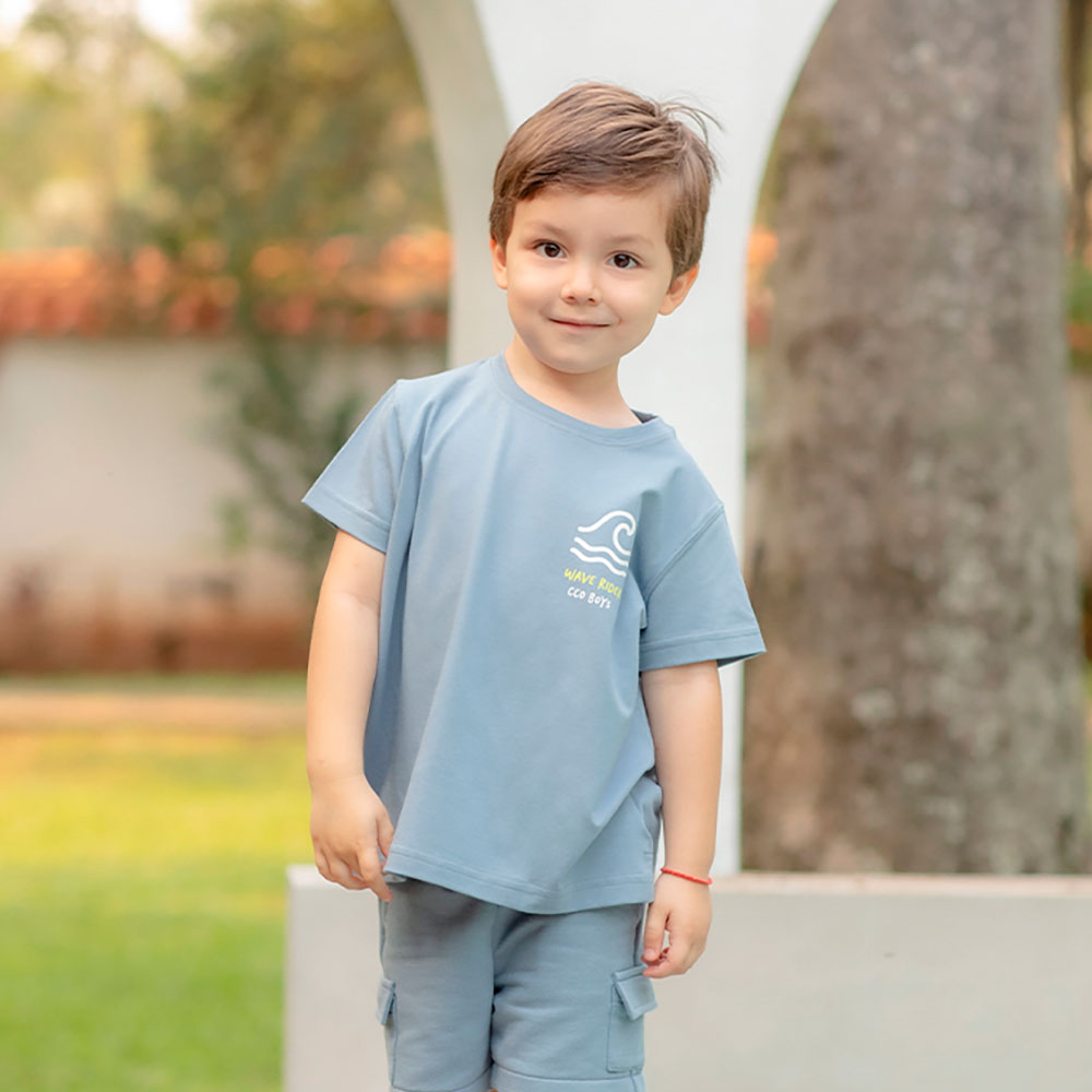 Remera Varón Azul Denim Surf