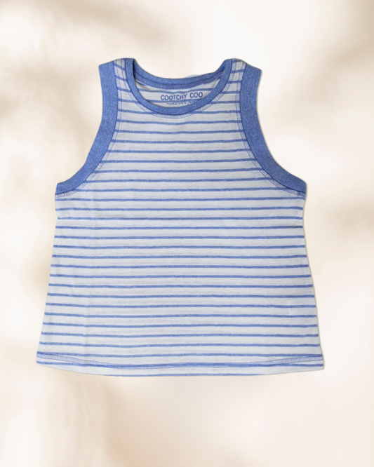 Musculosa Euge Rayas Azul