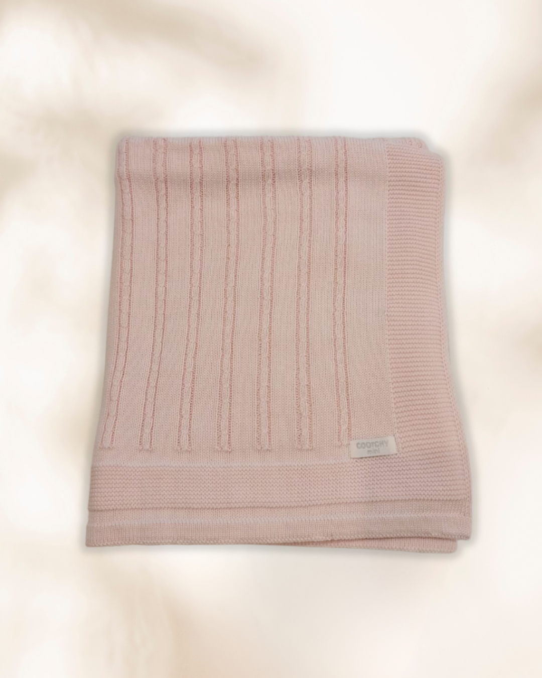 Manta Trenza Finita Rosa