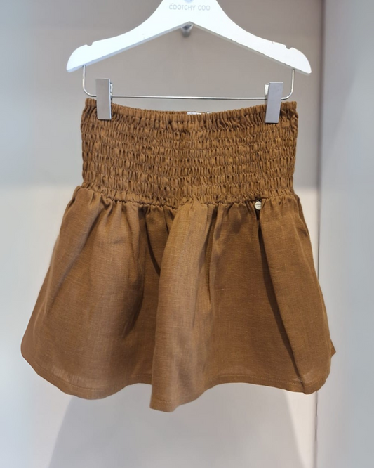 Pollera Bruna Lino Cafe
