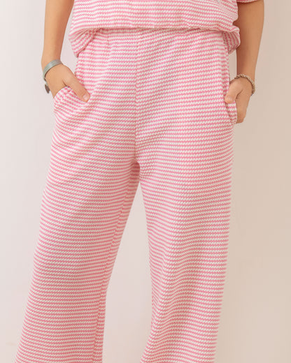Pantalón Rayas Rosa