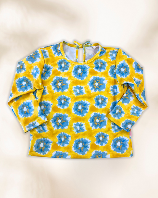 Remera De Playa Hortensia Amarilla