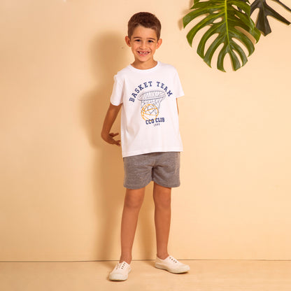 Short Rustico Varon Vintage Gris