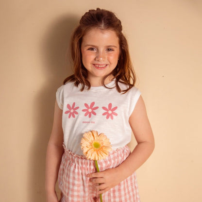 Remera Lolita Margaritas Rosa