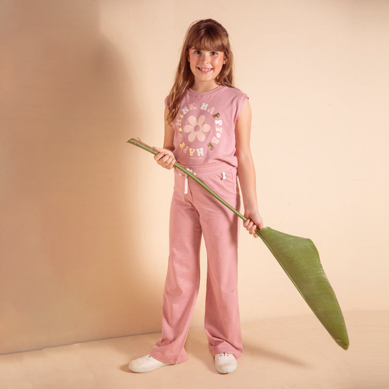 Pantalon Campana Rosa