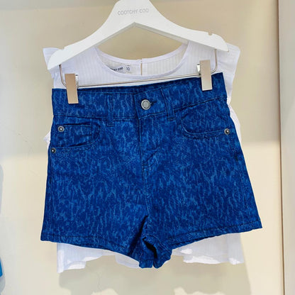 Short Batik An. Print azul