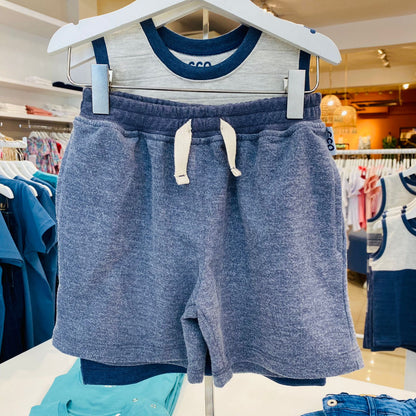 Short Rustico Varon Vintage Azul