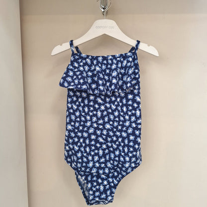 Malla c/ volado an. print azul