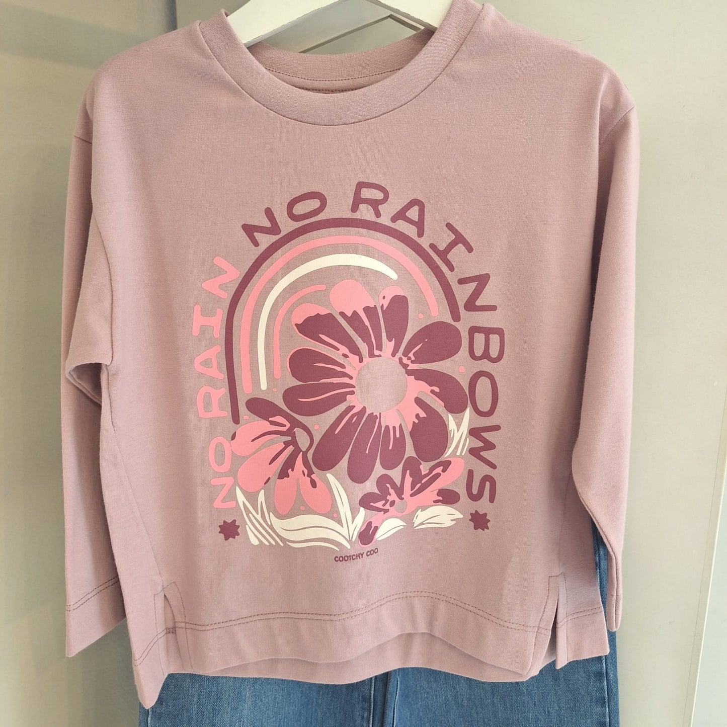 Remera Frutas Flores Rosa Manga Larga