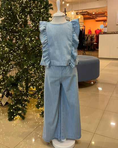 Blusa Bea Denim Celeste