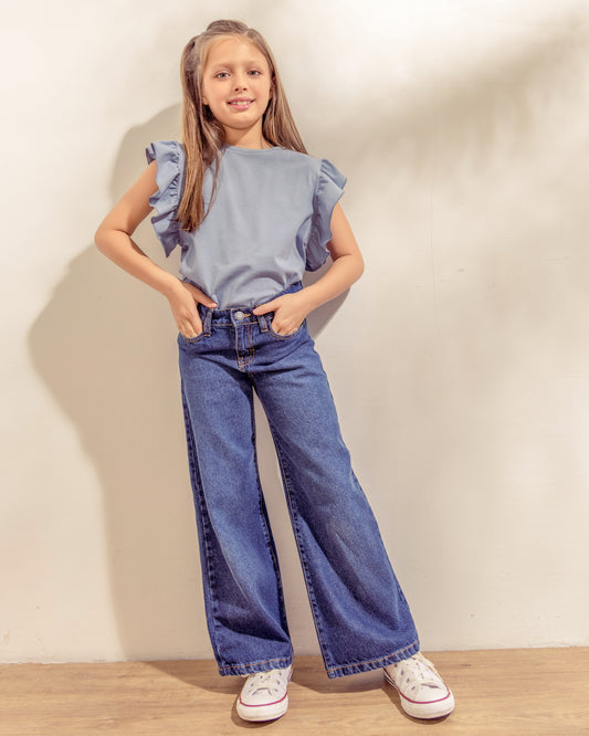 Jeans Campana Azul