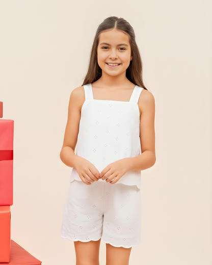 Blusa Renate Broderie Blanca