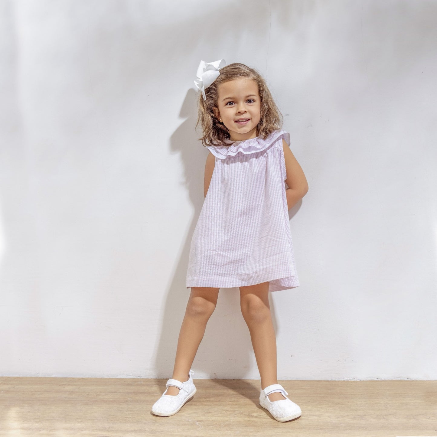 Vestido Victoria Vichy Rosa