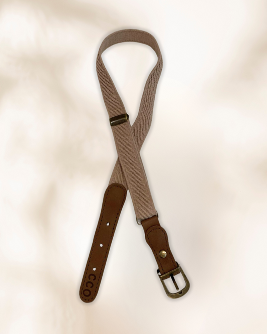 Cinto Varón Beige