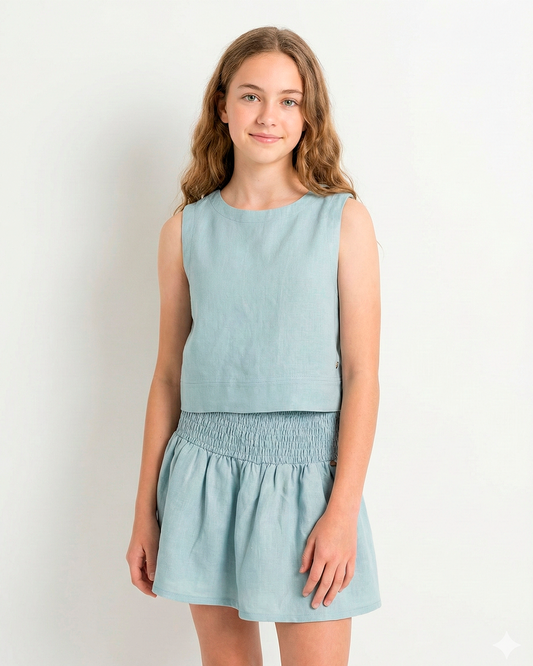 Pollera Bruna Lino Cristal