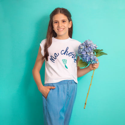 Babucha fluor denim azul