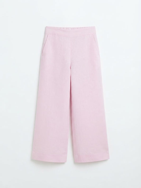 Pantalon Jurucha Lino Rosa