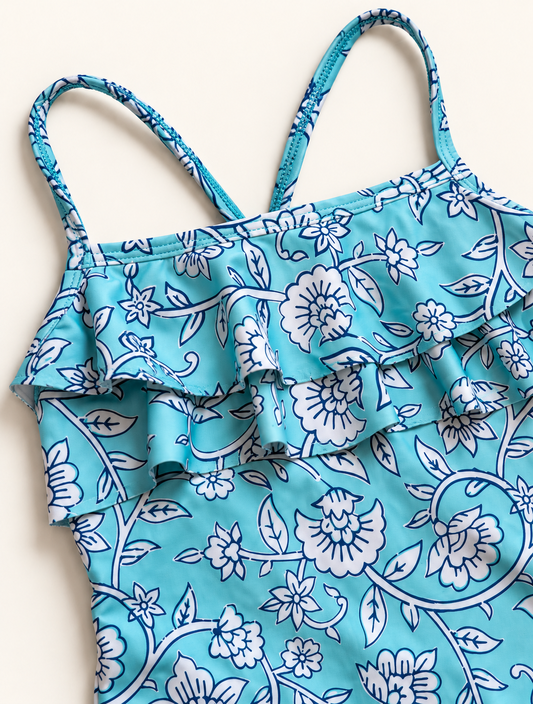 Malla Lujan Floral Aqua