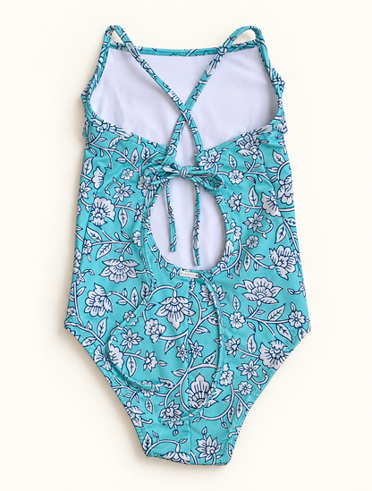 Malla Lujan Floral Aqua