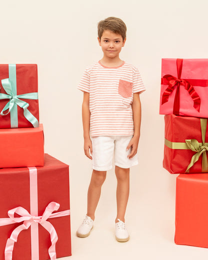 Bermuda Cargo Pepe Denim Blanca