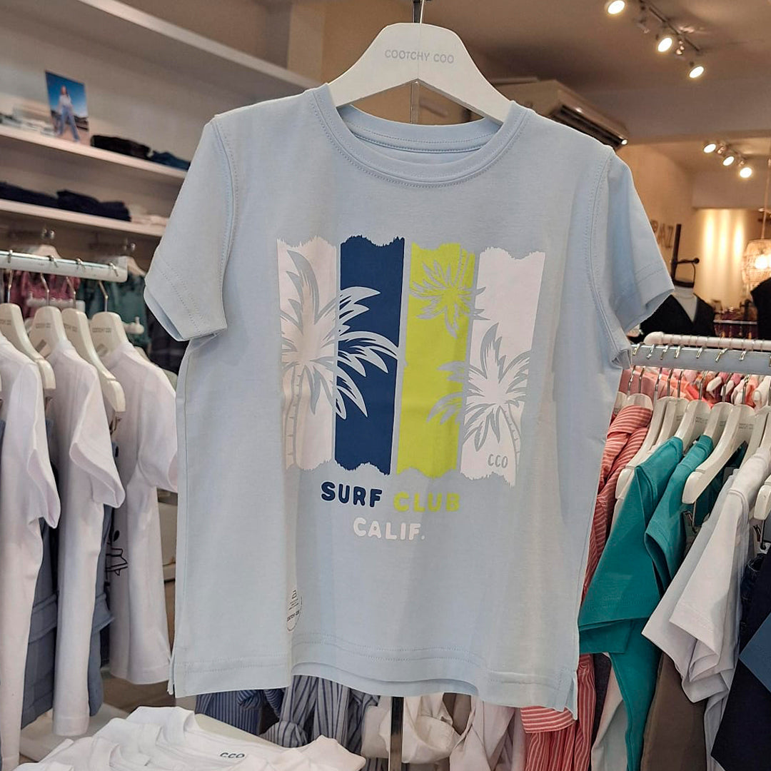 Remera Varón Celeste Palms