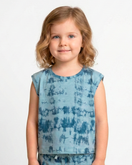 Remera Margarita Batik Azul