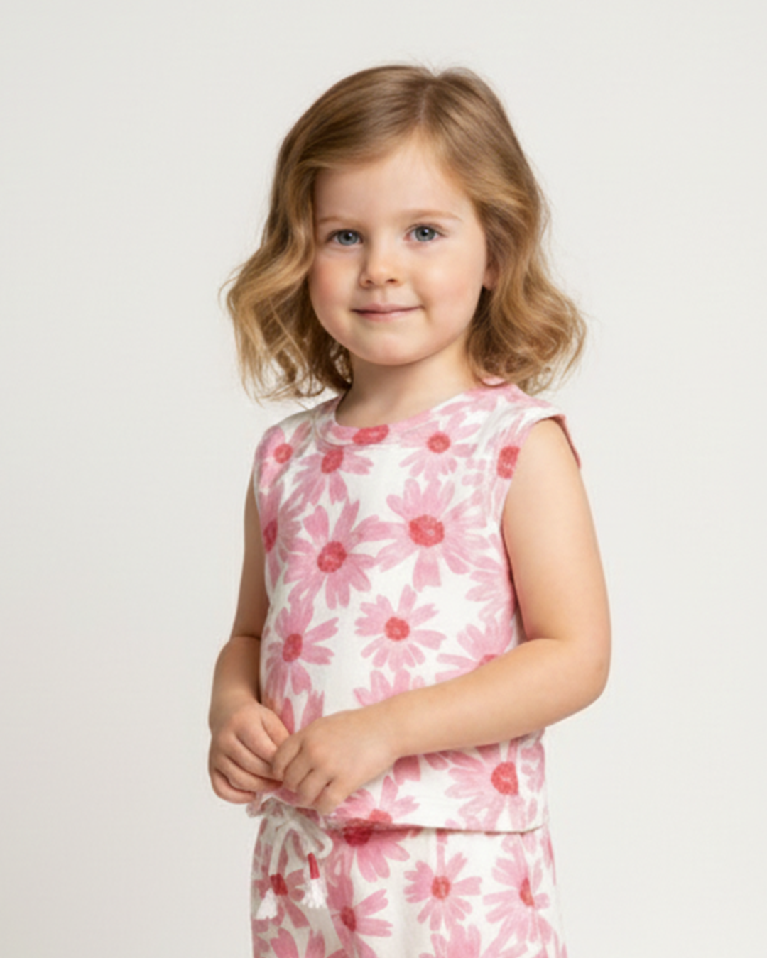 Remera Margarita Flores Rosa