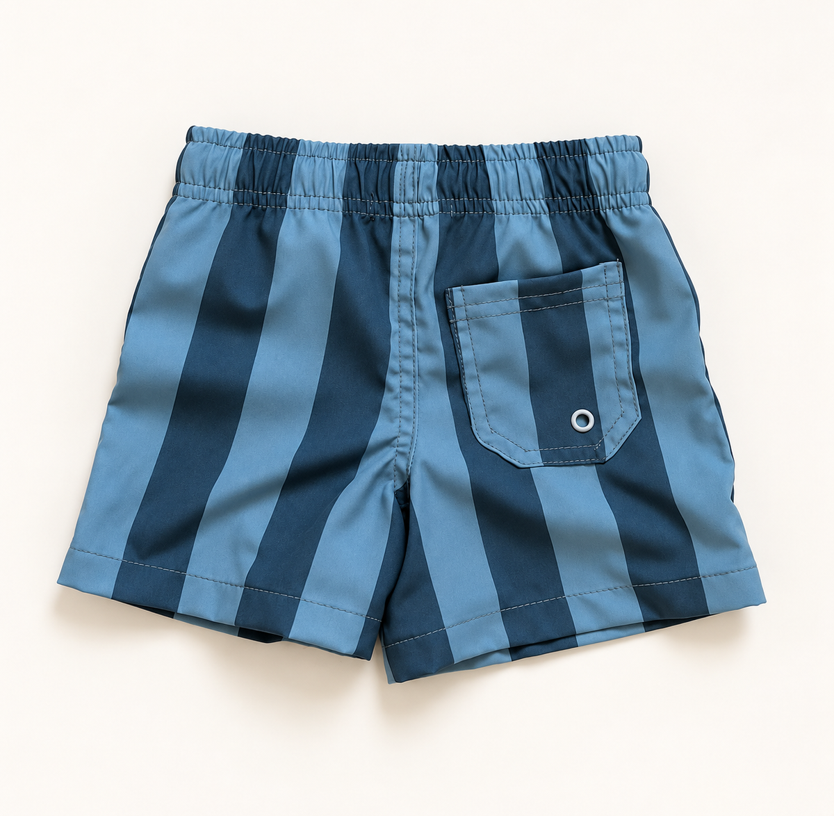 Short De Baño Rayas Petroleo