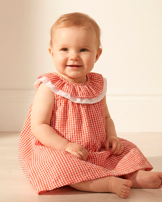 Vestido Victoria Vichy Rojo