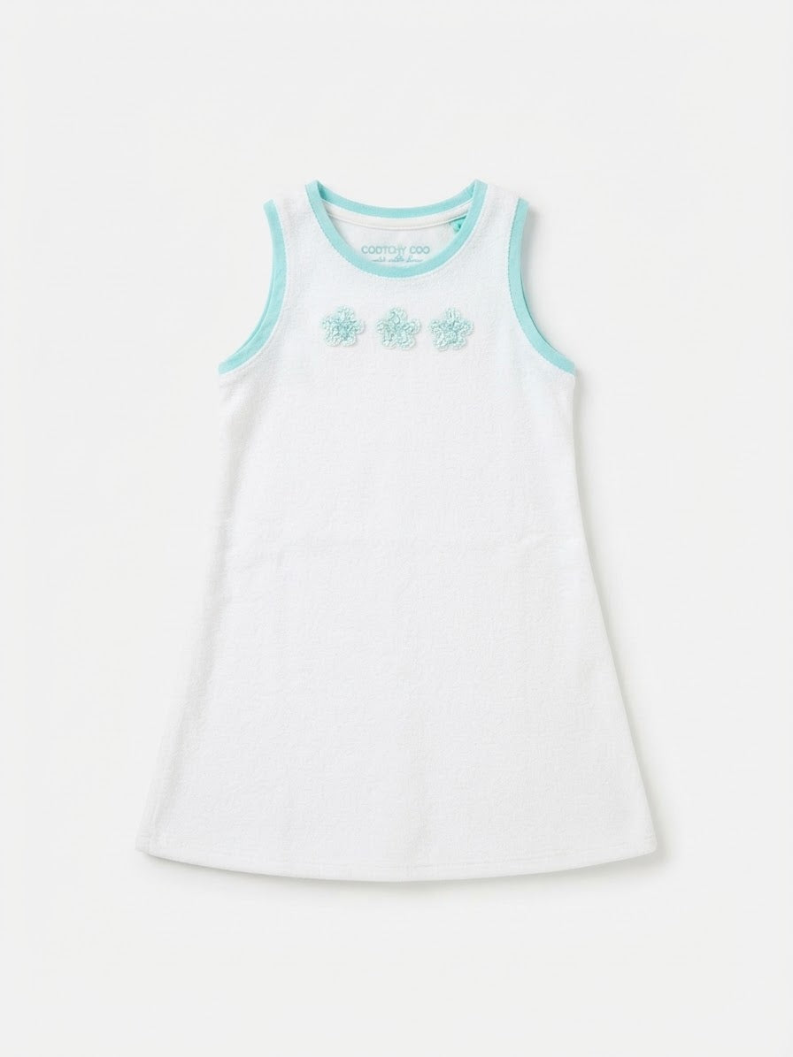 Vestido Towell Rib Verde Agua
