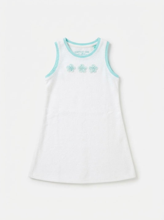 Vestido Towell Rib Verde Agua