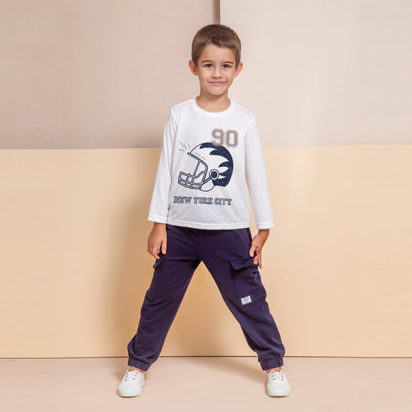 Remera Casco Blanco