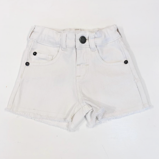 Short flecos bebe blanco