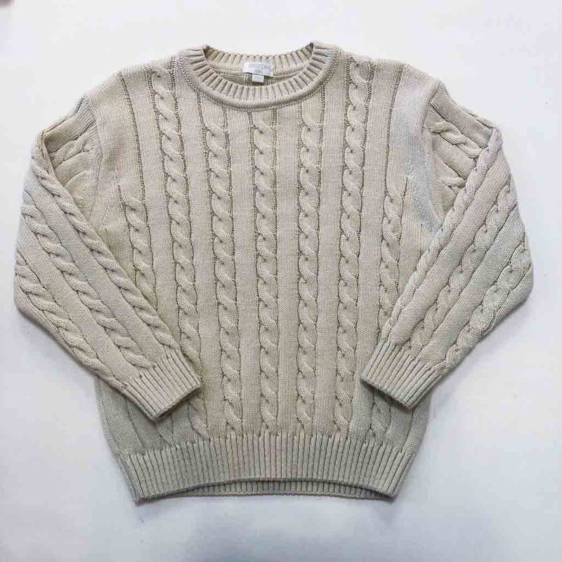 Sweater trenzas beige