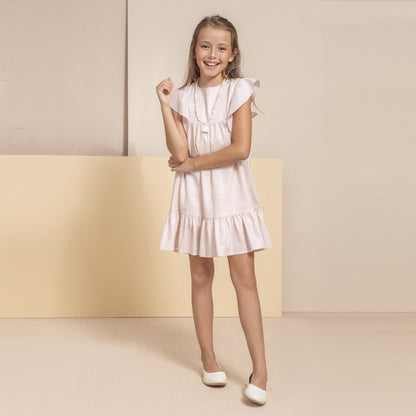 Vestido Marta brillito rosa