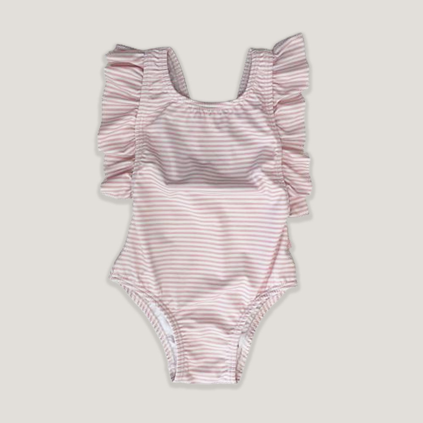 Malla rayas rosa con moño